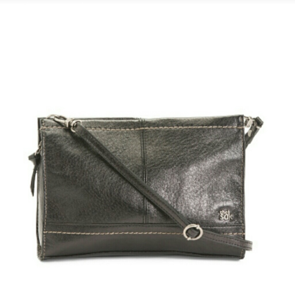 The Sak Black Leather Crossbody Bag - bin 2